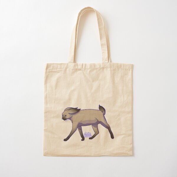 Siamese Cat Bunny On A Mission Cotton Tote Bag