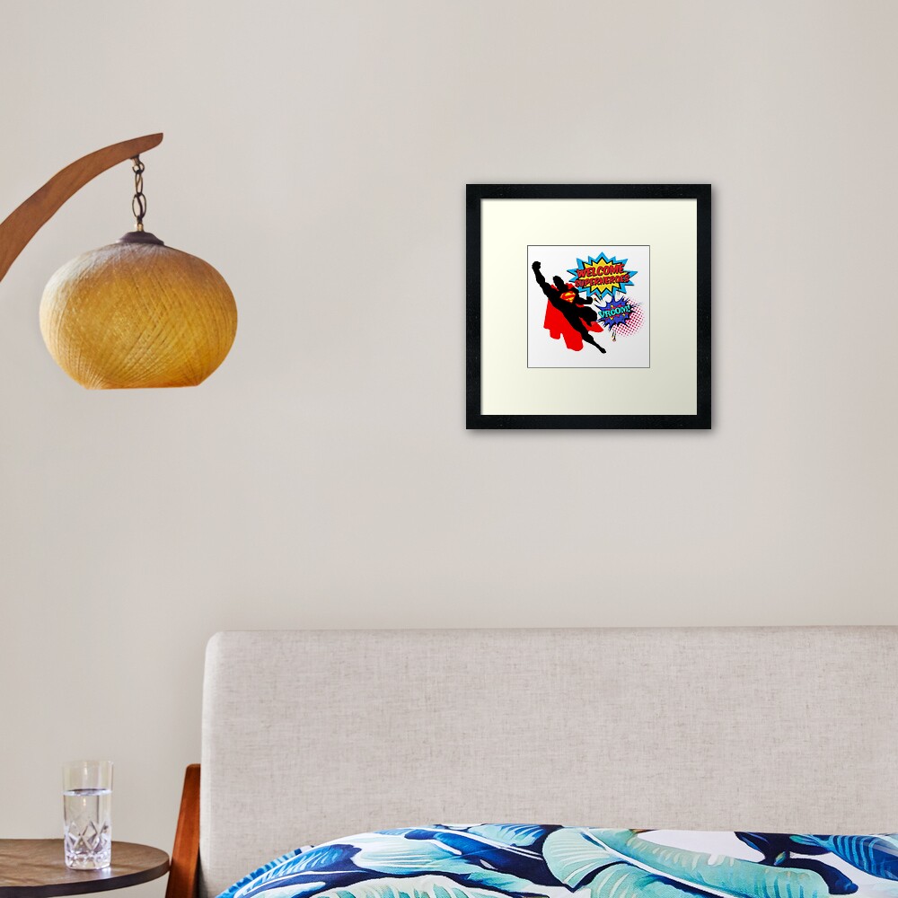 Superhero Framed Art Print