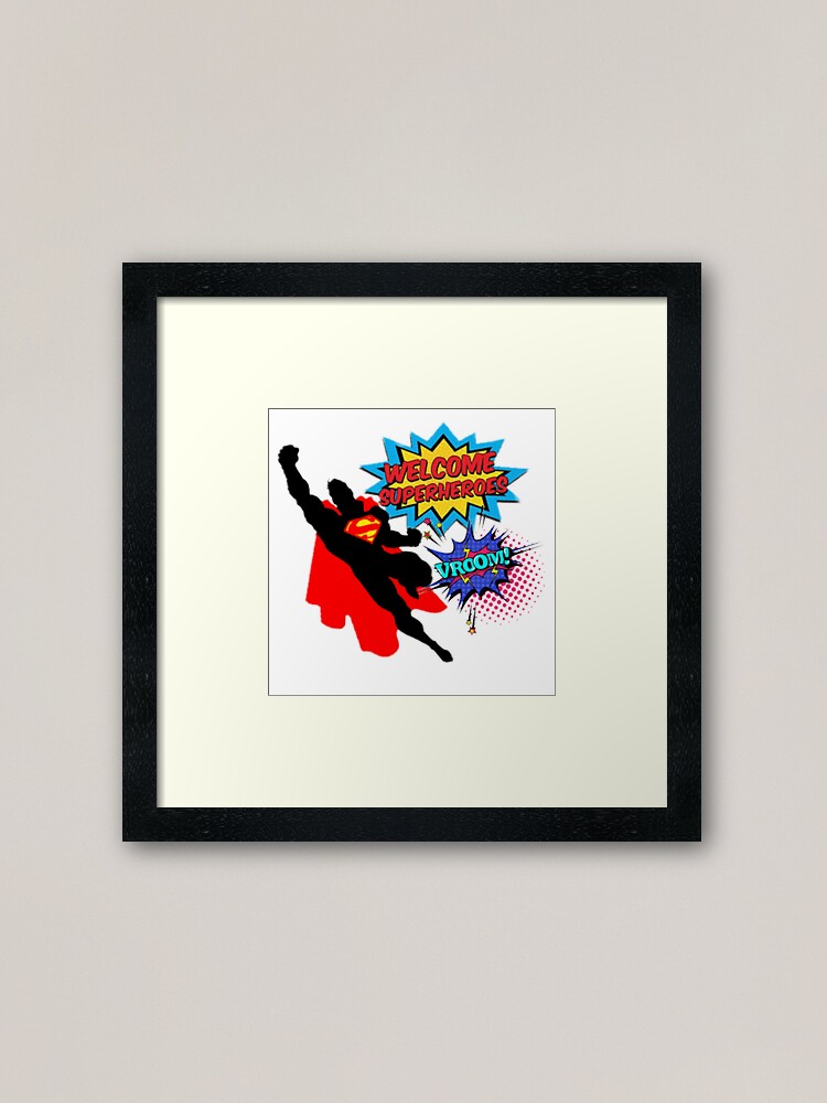 Alternate view of Superhero Framed Art Print