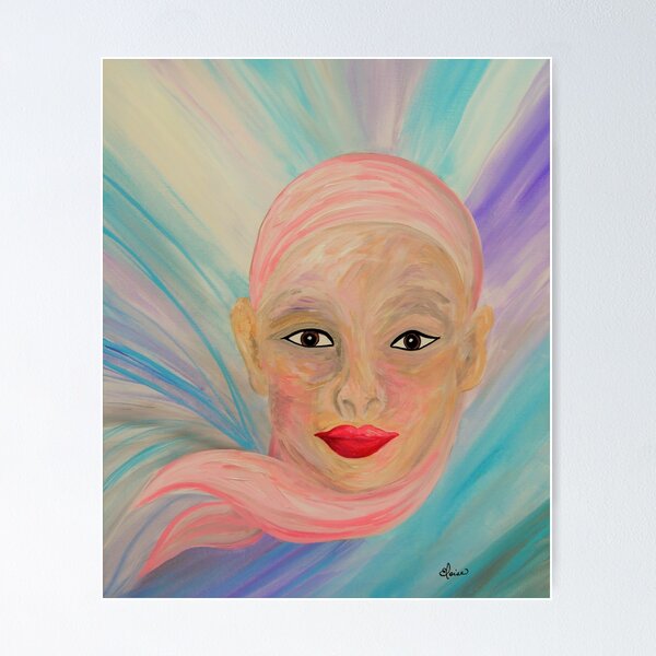 Item preview, Bald is Beauty with Brown Eyes designed and sold by EloiseArt.