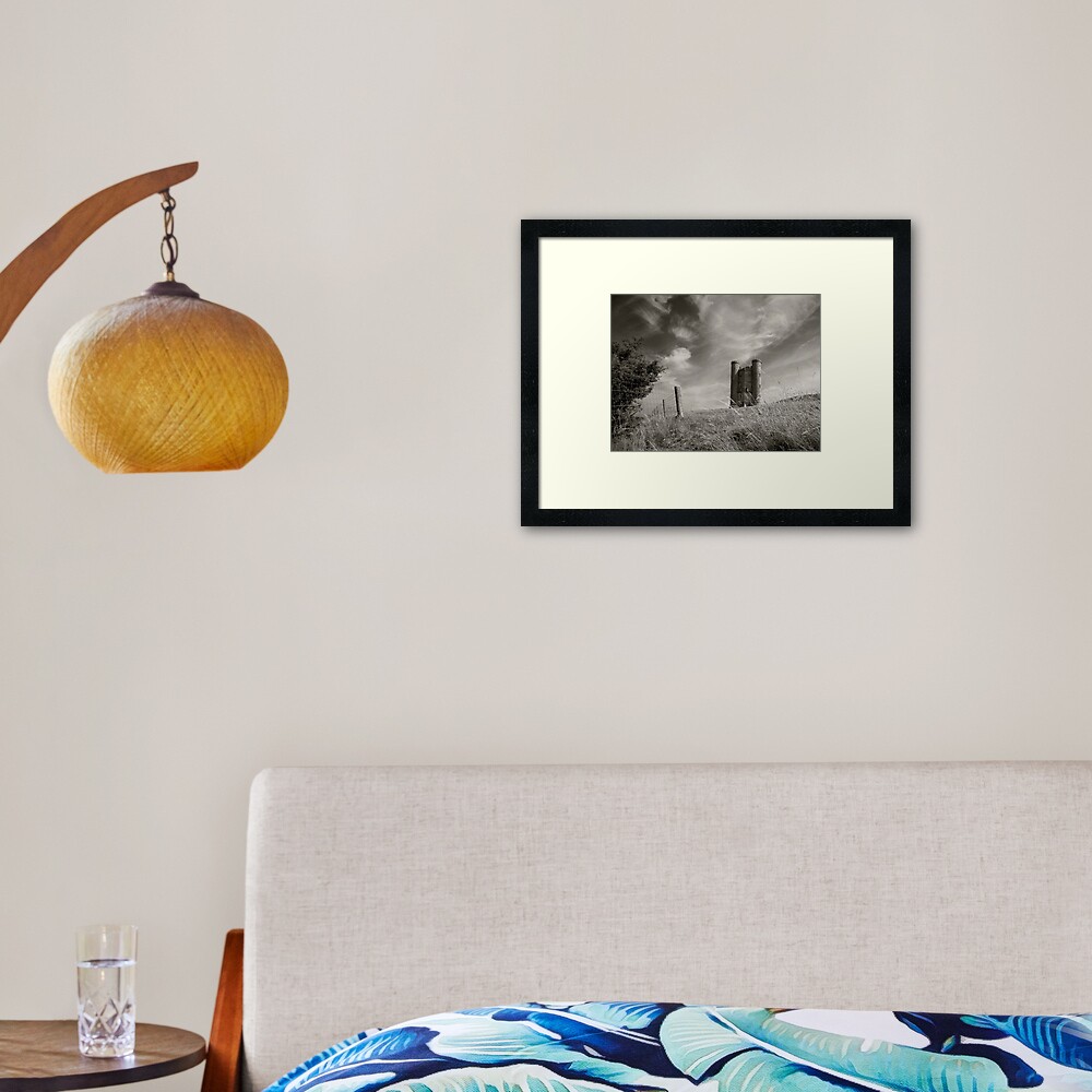 Broadway Tower Lith Effect Framed Art Print