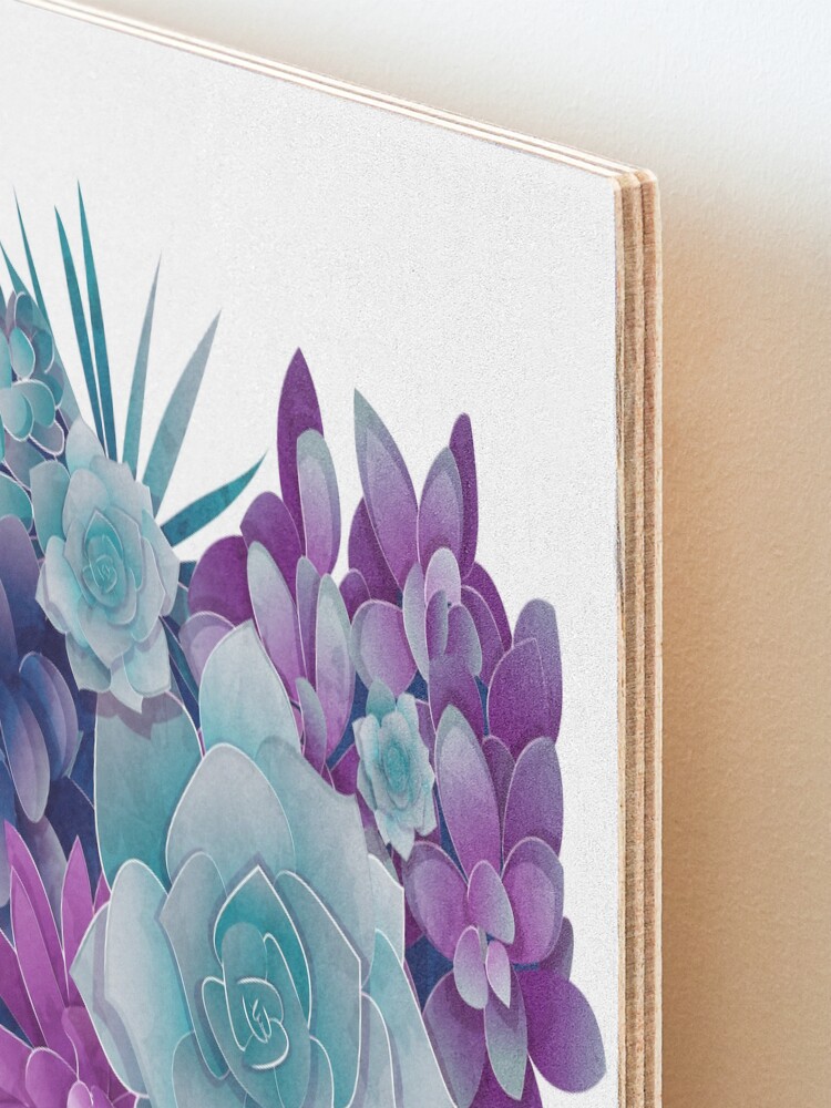 Alternate view of Succulent Love II Mounted Print