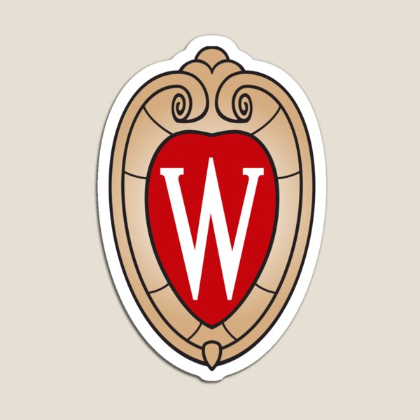 Vista previa del artículo con la obra «Cresta de la Universidad de Wisconsin-Madison», diseñado y vendido por KaiBraaten.