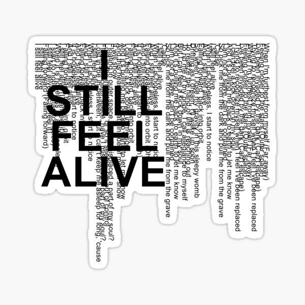 half•alive - still feel. (horizontal paragraph) Sticker