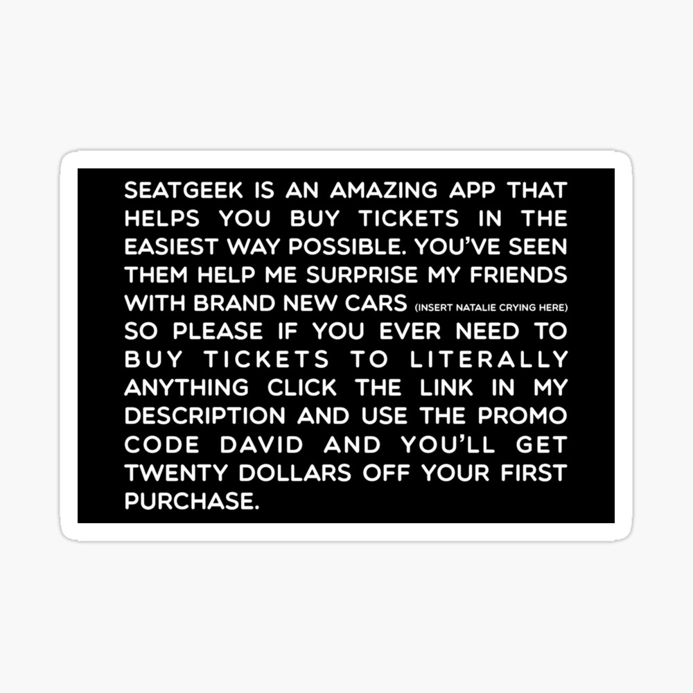 Need Help : r/seatgeek