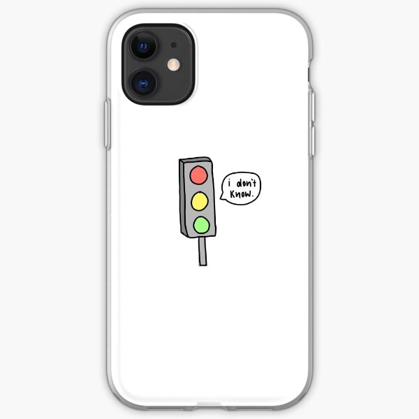 "I don't know" Traffic Light iPhone Soft Case