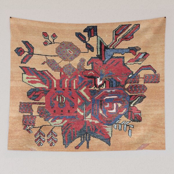 Item preview, Afshar Kerman South Persian Saddle Cover Print designed and sold by Vicky Brago-Mitchell®.