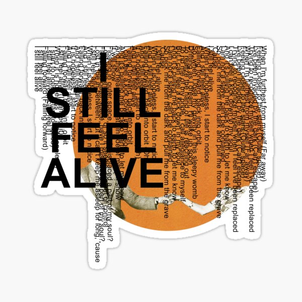 half•alive - still feel. (horizontal paragraph art) Sticker