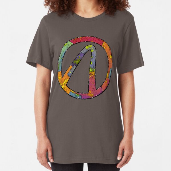 Vault Symbol Stitched Varkid - Borderlands Slim Fit T-Shirt