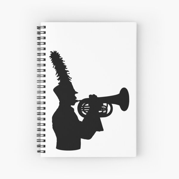 "Marching Band Baritone Horn" Spiral Notebook for Sale by Vistascribe