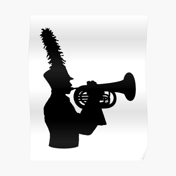 "Marching Band Baritone Horn" Poster by Vistascribe Redbubble