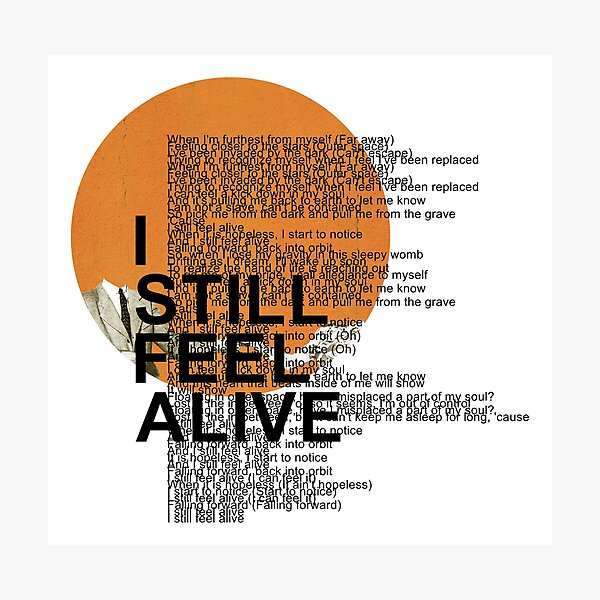 Item preview, half•alive - still feel. (vertical paragraph art) designed and sold by Jack Schlaack.