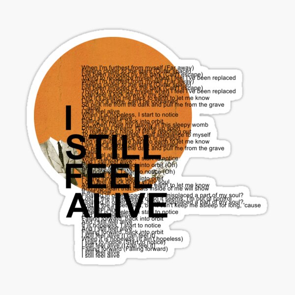 half•alive - still feel. (vertical paragraph art) Sticker