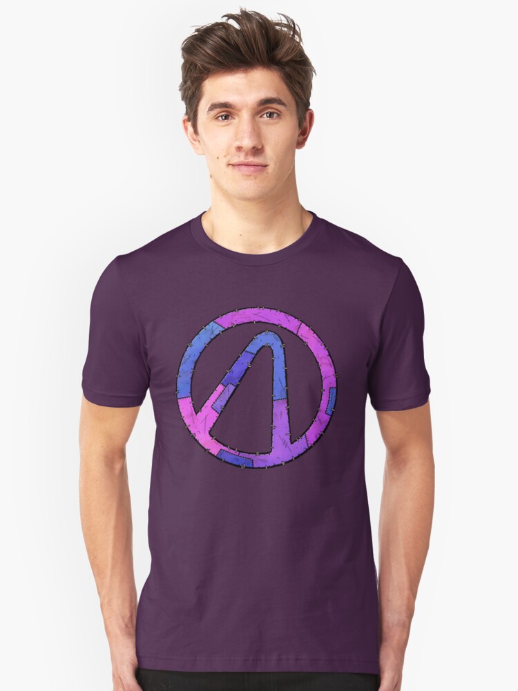 Alternate view of Vault Symbol Stitched Eridium - Borderlands Slim Fit T-Shirt