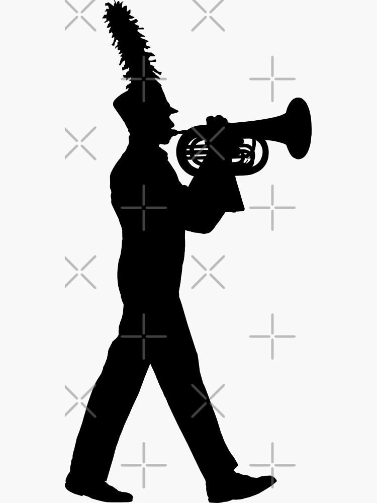 "Marching Baritone Horn" Sticker for Sale by Vistascribe Redbubble