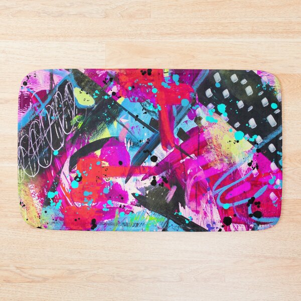 Item preview, Digitally manipulated purple, pink and blue mixed media painting  designed and sold by Lanie K Art.