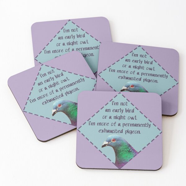 Item preview, permanently exhausted pigeon designed and sold by agrlandherfeels.