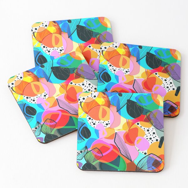 Item preview, Bright and bold multicolor digital abstract design designed and sold by Lanie K Art.