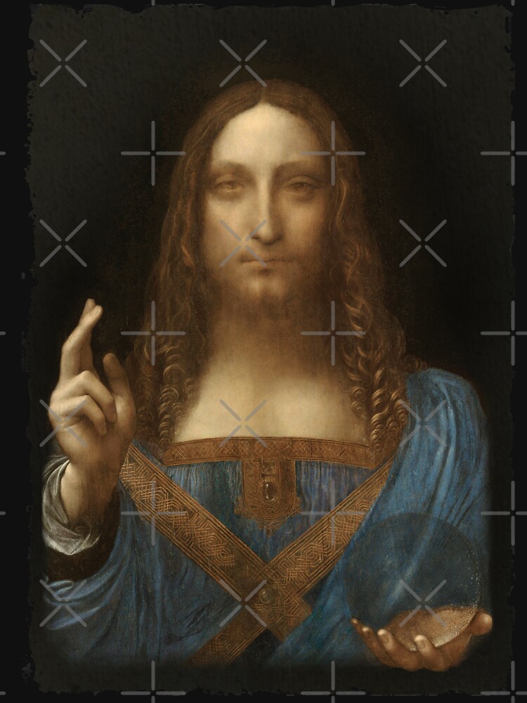 Salvator Mundi Leonardo DaVindi 1500 Jesus Christ Savior of the