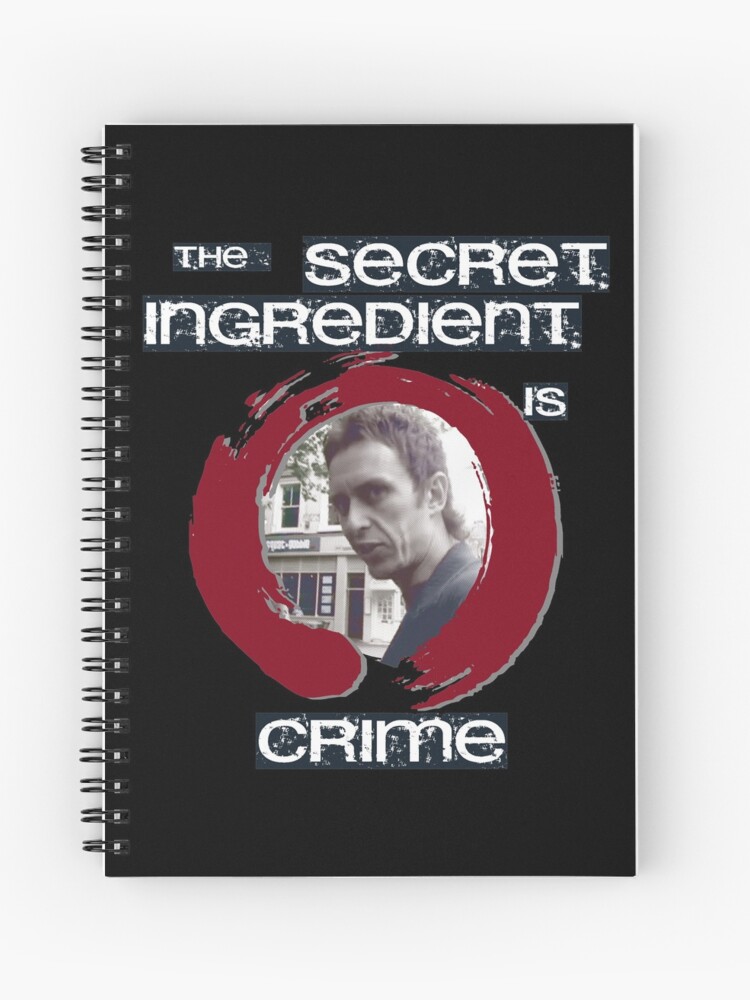 Super Hans The Secret Ingredient Is Crime Spiral Notebook By Jmoreaux Redbubble