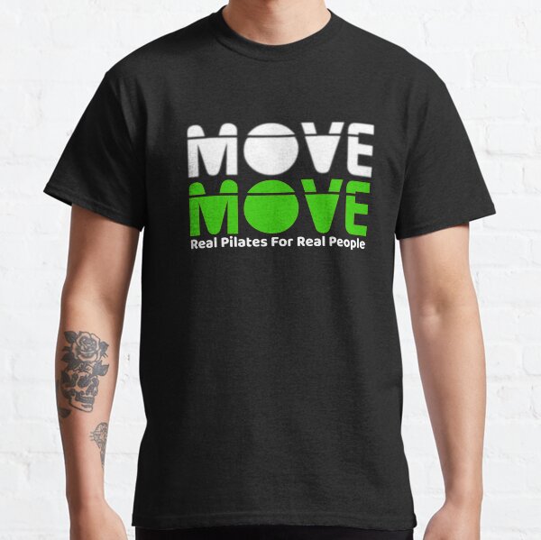 Move Move Pilates (White/Green) Classic T-Shirt