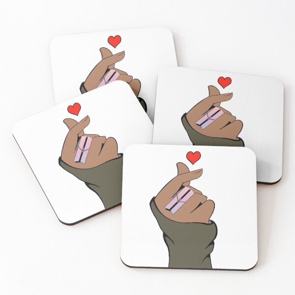 Item preview, Kpop hand heart with BTS ring for ARMY love designed and sold by DGsmirk.
