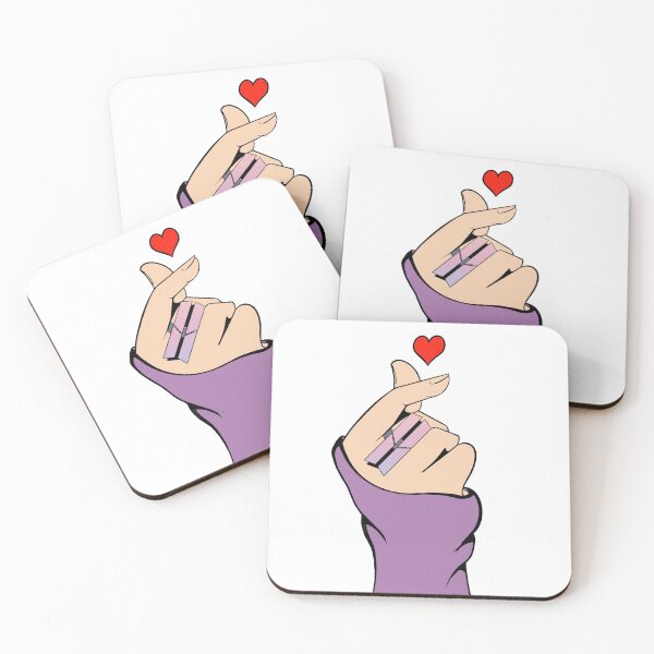 Item preview, Kpop hand heart with BTS ring for ARMY love designed and sold by DGsmirk.