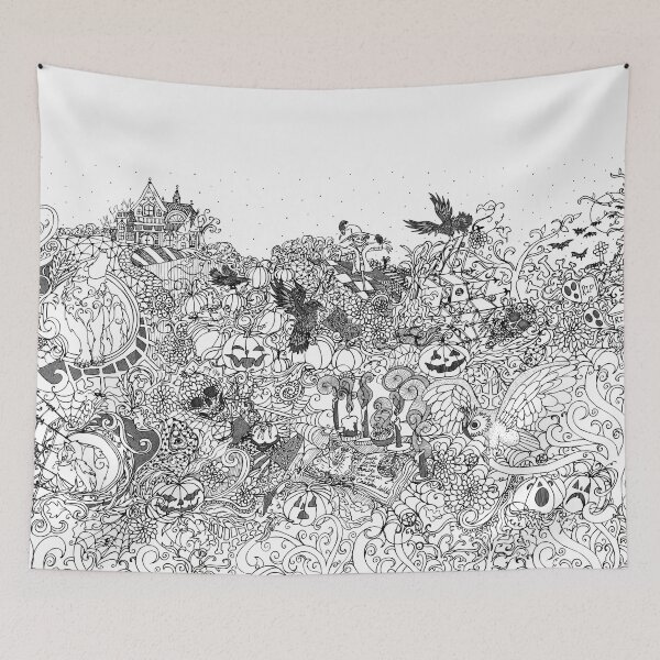 Item preview, Spooky Halloween Days Scene designed and sold by tinaschofield.