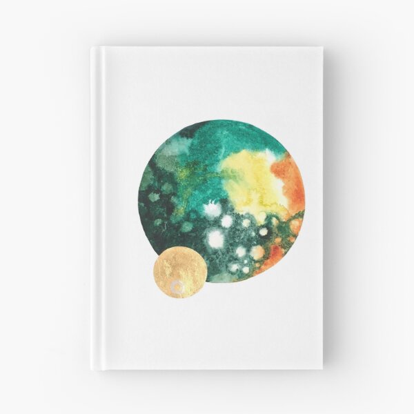 Item preview, Green and Gold Planets designed and sold by Hannah Rothstein.
