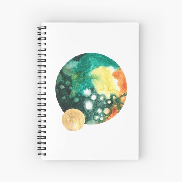 Item preview, Green and Gold Planets designed and sold by Hannah Rothstein.