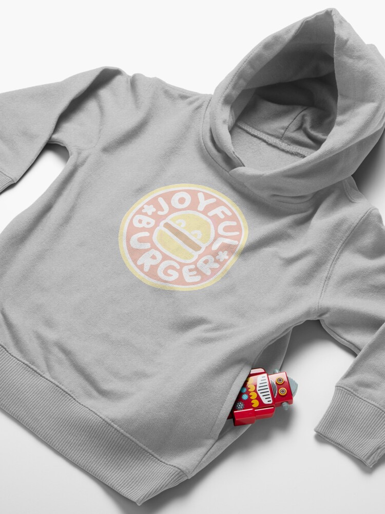 Alternate view of Pastel Joyful Burger Doodle - The Amazing World of Gumball Toddler Pullover Hoodie