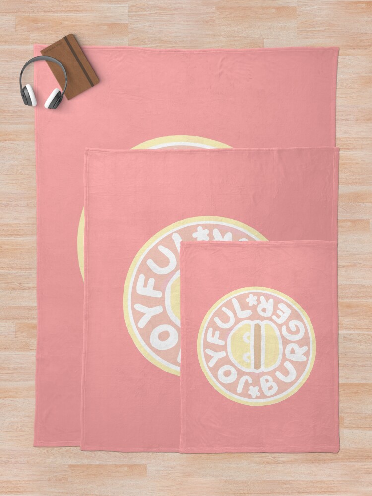 Alternate view of Pastel Joyful Burger Doodle - The Amazing World of Gumball Throw Blanket