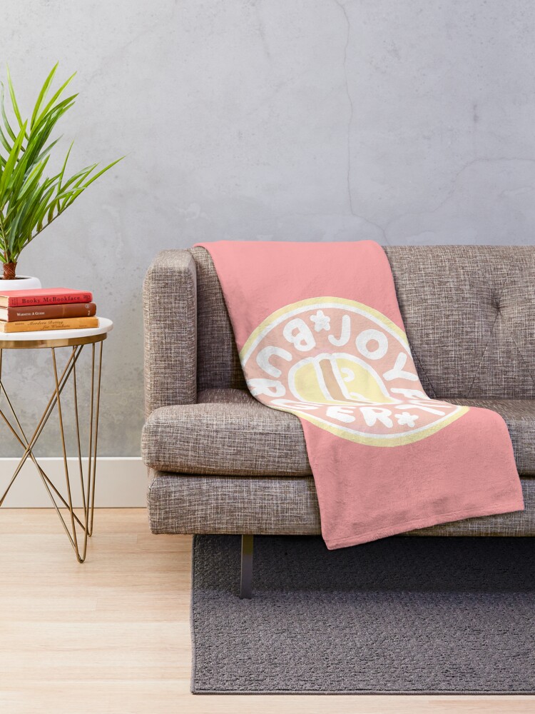 Alternate view of Pastel Joyful Burger Doodle - The Amazing World of Gumball Throw Blanket