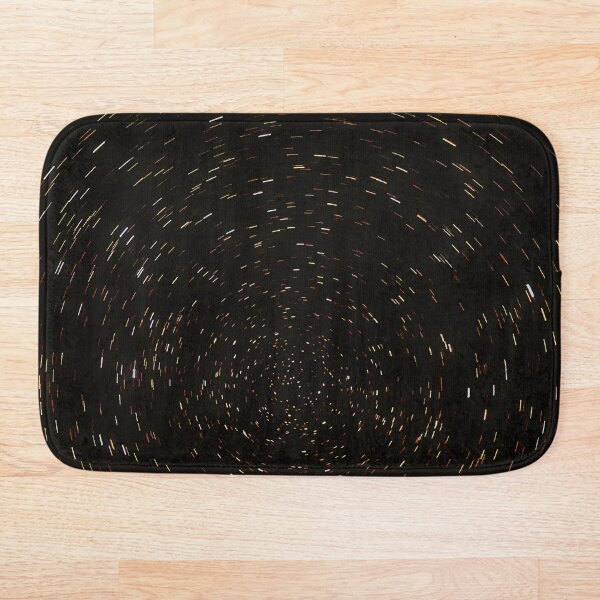 Southern Celestial Pole Star Trails Graphic Version Bath Mat