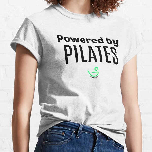 Powered by Pilates (Black Text) Classic T-Shirt