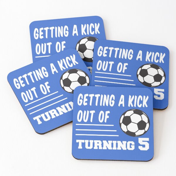 Item preview, Soccer 5th Birthday Pun Boy Girl Turning 5 designed and sold by jaycartoonist.