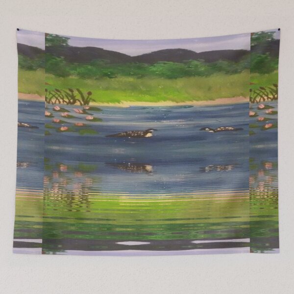 Item preview, 2 bribones en un estanque designed and sold by BellsPainting.