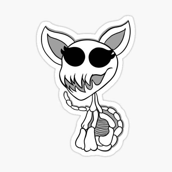 Skeleton Kitty Sticker