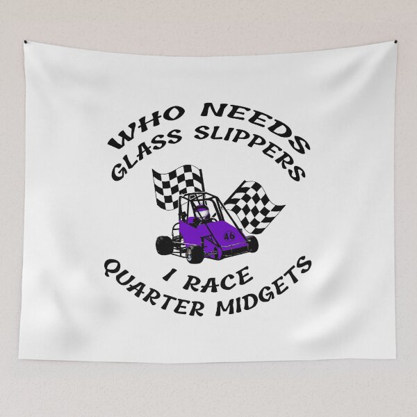 Item preview, Who Needs Glass Slippers Arched Purple Racing Gift Apparel Quarter Midgets Funny Gift Ideas designed and sold by GabiBlaze.