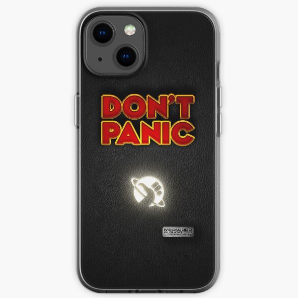 Don't Panic! - The Hitchhiker's Guide to the Galaxy (Phone Version) iPhone Soft Case