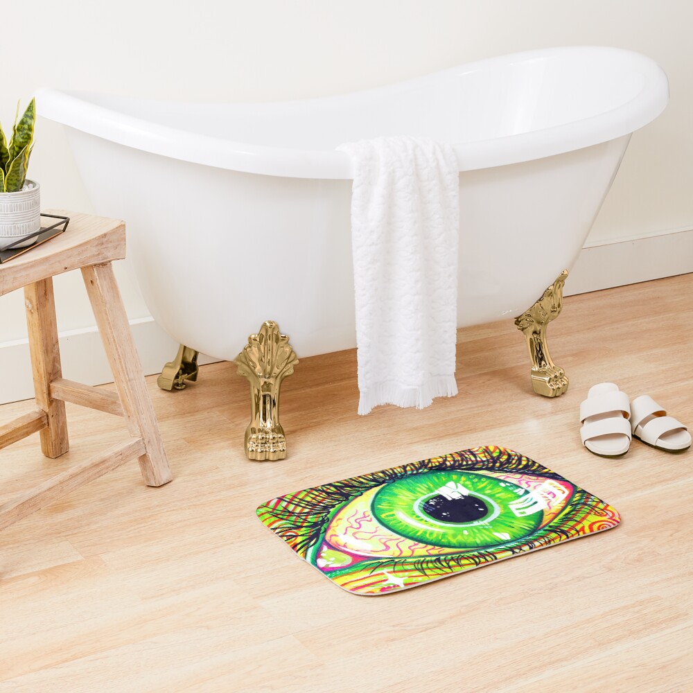 Neon Eye Bath Mat