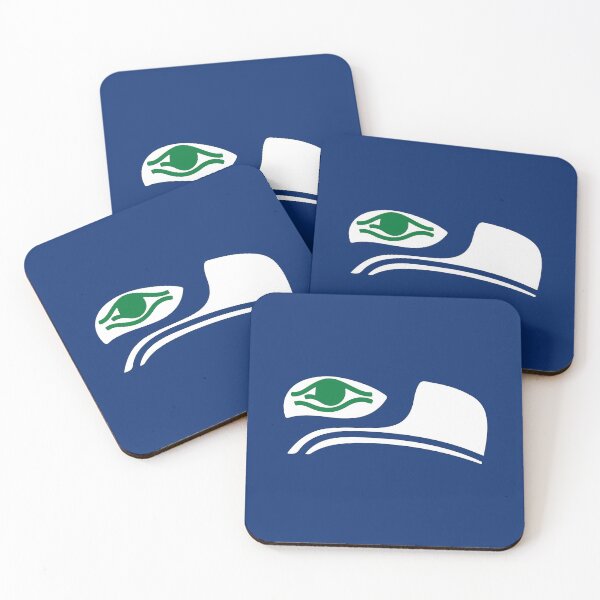 Seattle Inspired Retro Classic Art Coasters (Set of 4)