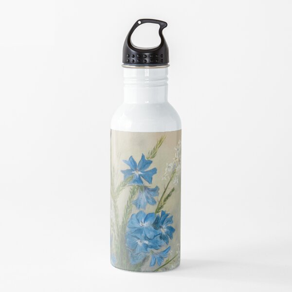 Western Australia wild flower Blue Leschenaultia - Lechenaultia Biloba State Library of Western Australia Water Bottle