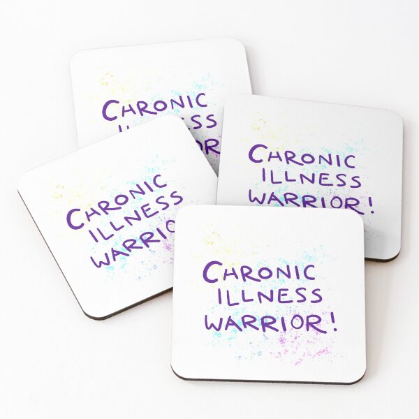 Item preview, Chronic Illness Warrior (Rainbow Splatter Design, Handwritten) designed and sold by KelseyLovelle.