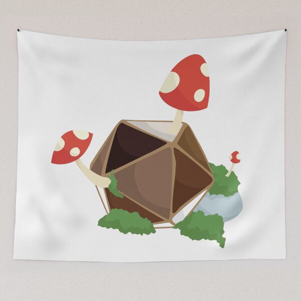 Item preview, Mushroom D20 designed and sold by The Dice Nest (OwlHatArt).