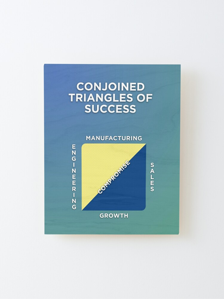 Alternate view of Conjoined Triangles of Success Mounted Print
