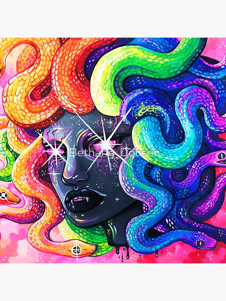 Rainbow Medusa by cloudsover31