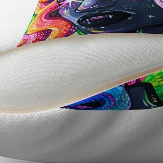Alternate view of Rainbow Medusa Floor Pillow