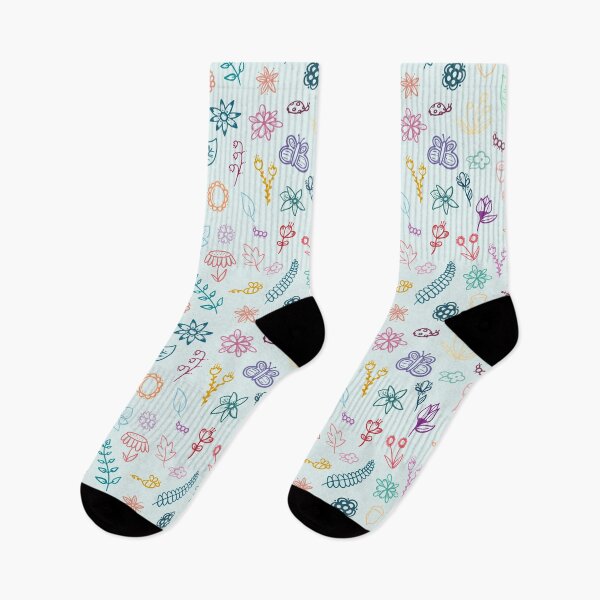 Item preview, Cartoon Doodle Flowers in Bright Colors designed and sold by Pamela Maxwell.