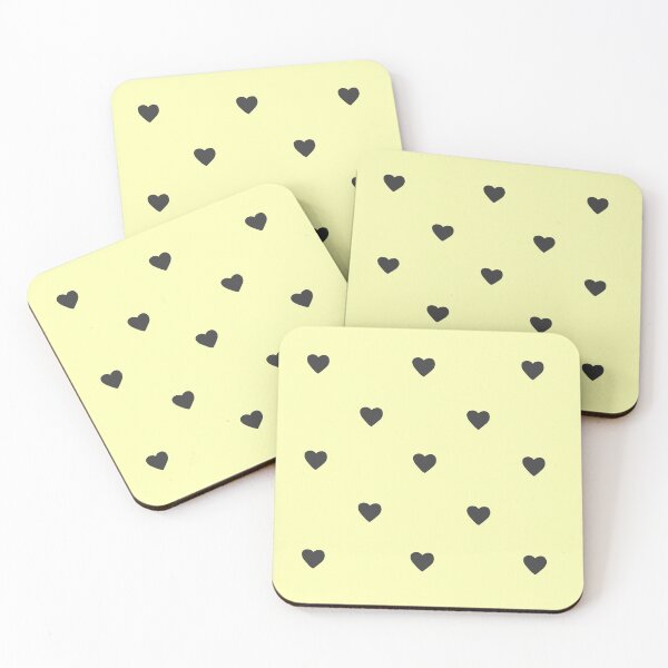 Item preview, Yellow Pastel Hearts designed and sold by passionatelyem.